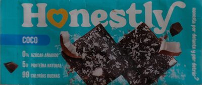 Foto de Snack de fruta con coco y chocolate