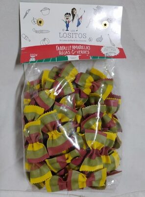 Foto de Farfalle amarillas Rojas y verdes