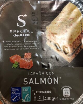 Foto de Lasaña con salmón