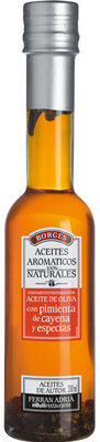 Foto de Condimento de aceite de oliva con pimienta de cayena y especias imp