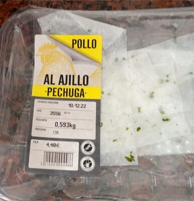Foto de Pechuga de pollo al ajillo