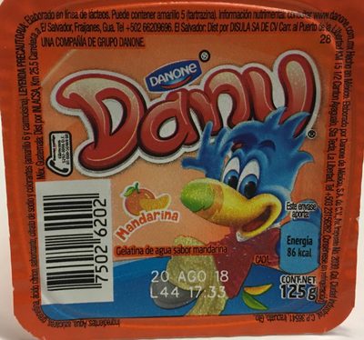 Foto de Gelatina de agua Dany sabor mandarina