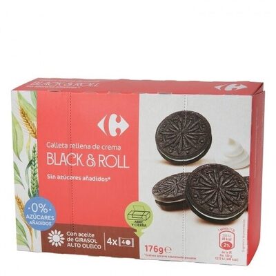 Foto de Galleta negra-blanca sin azúcares añadidos