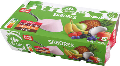 Foto de Yogur Sabores Fresa, Coco, Macedonia Y Frutas Bosque