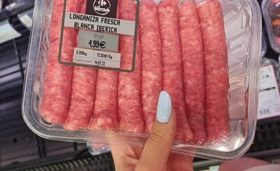 Foto de Longaniza fresca blanca iberica
