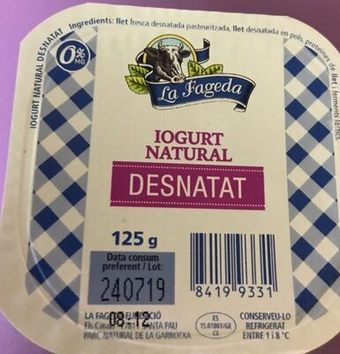 Foto de Iogurt Natural Desnatat