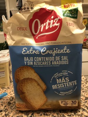 Foto de Pan tostado extra crujiente bajo en sal y sin azúcares añadidos