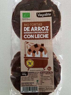Foto de Bio tortas de arroz bañadas con chocolate con leche