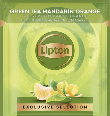 Foto de Lipton Exclusive Selection Thé vert Mandarine Orange 25 sachets pyramides