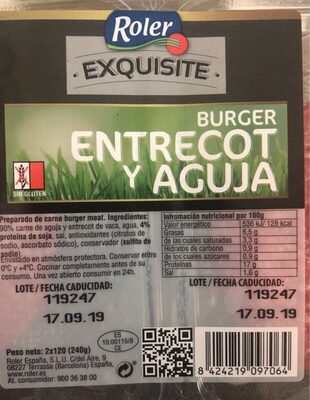 Foto de Burger entrecot de aguja
