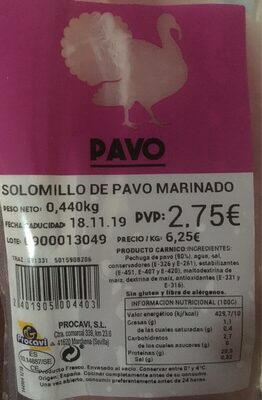Foto de Solomillo de pavo marinado