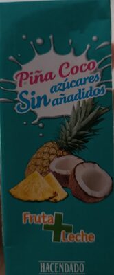 Foto de Fruta + leche piña y coco sin azúcares añadidos