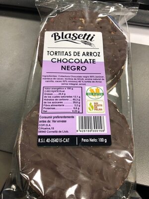 Foto de Tortita de arroz con chocolate negro