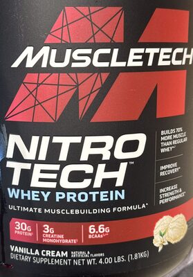 Foto de Nitro tech whey protein