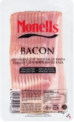 Foto de Bacon ahumado con madera de haya