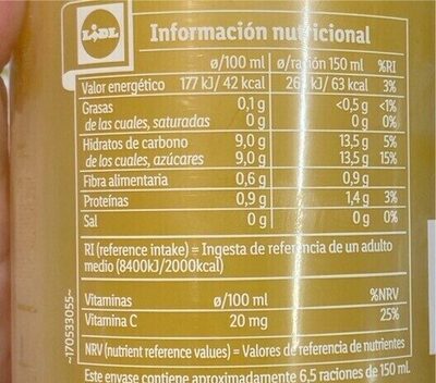 Foto de Zumo de Naranja con Pulpa exprimido