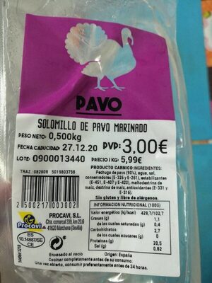 Foto de Solomillo de pavo marinado