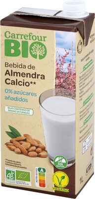 Foto de Bebida de almendra calcio 0% azúcares añadidos
