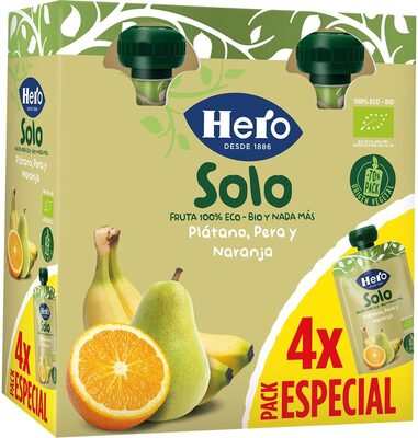 Foto de Solo fruta Plátanl, Pera y Naranja