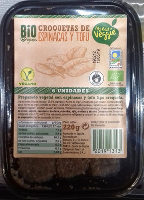 Foto de Croquetas de espinaca y tofu