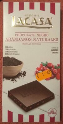 Foto de Chocolate negro Arándanos naturales