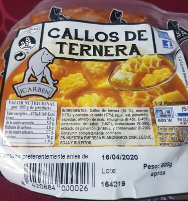Foto de Callos de ternera
