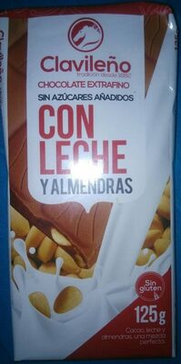 Foto de chocolate con leche y almendras