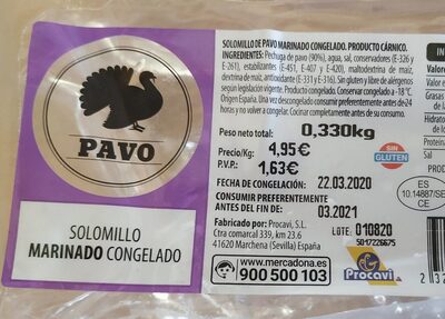Foto de Solomillo Marinado Congelado