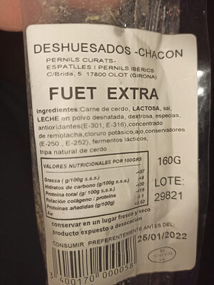 Foto de fuet extra