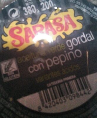 Foto de Aceituna verde gordal con pepino