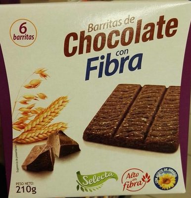 Foto de Barrita de chocolate con fibra