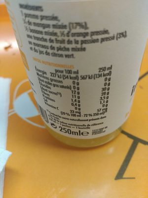 Foto de Smoothie mangue, fruits de la passion & pomme