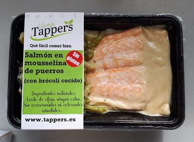 Foto de TAPPERS - Salmón en mousselina de puerros con brócoli