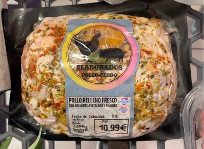 Foto de Pollo relleno fresco con orejones, pistachos y piñones