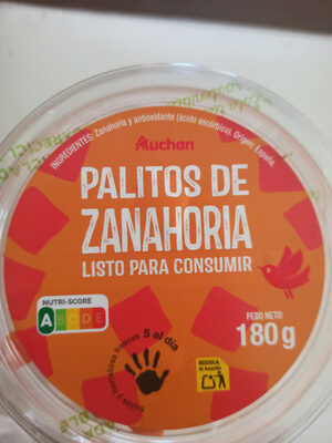 Foto de Palitos de zanahoria listos para consumir
