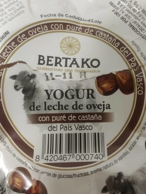 Foto de Bertako con puré de castaña
