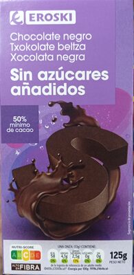 Foto de Chocolate negro sin azúcares añadidos