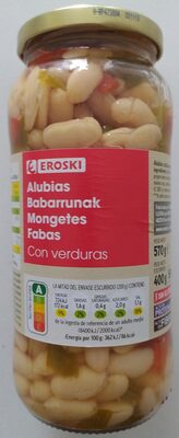 Foto de Alubias. Con verduras