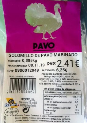 Foto de Solomillo de pavo marinado