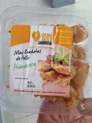 Foto de Minibrochetas pollo primavera