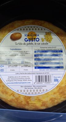 Foto de Tortilla patatas sin cebolla