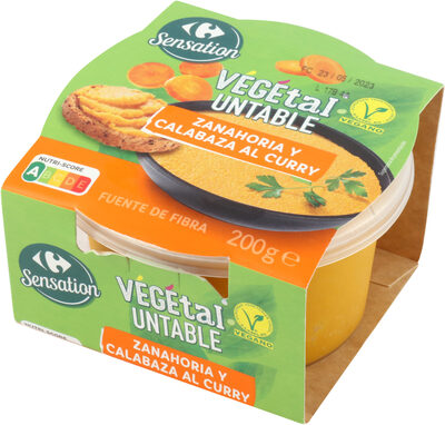 Foto de Untable vegetal zanahoria y calabaza al curry