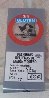 Foto de Pechugas rellenas d jamón y queso