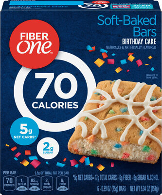 Foto de Snacks calorie birthday cake baked bar