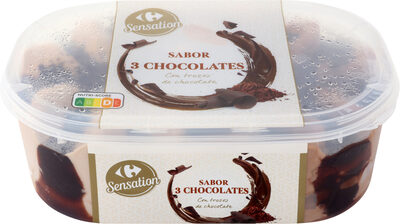 Foto de Helado tres chocolates tarrina