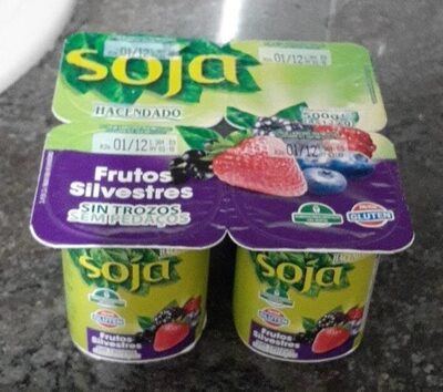 Foto de Yogourt soja con frutos silvestres