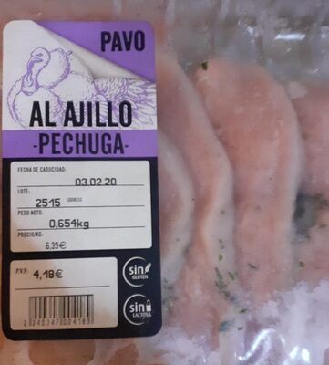 Foto de Pavo al ajillo pechuga