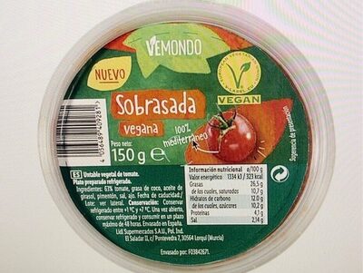 Foto de Sobrasada vegana