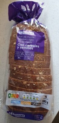 Foto de Pan de molde con cereales y semillas