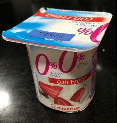 Foto de Yogur 0% con fresa